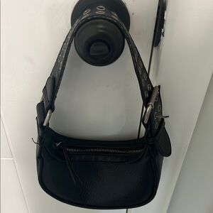 Black Leather Shoulder Bag